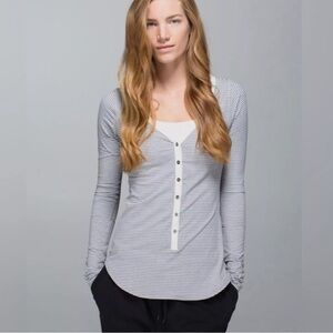 Lululemon Awesoma Henley Long Sleeve NWOT